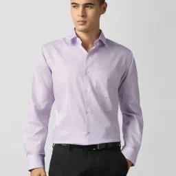 Van Heusen Purple Cotton Regular Fit Shirt-image-36
