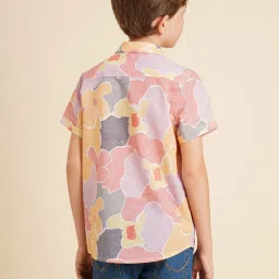 Jack & Jones Junior Boys Multicolor Abstract Regular Fit Shirt image 2