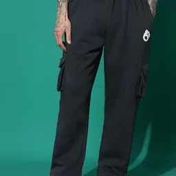 GRIFFEL Pure Cotton Typography Round Neck Tracksuit image 5