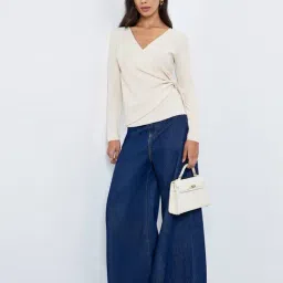 Styli Beige Polyester Regular Fit Top-image-27