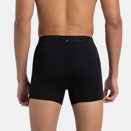 Jockey Life Black Microfibre Regular Fit Solid Trunks image 2