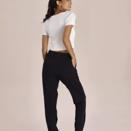Go Colors! Black Cotton Mid Rise Joggers image 2