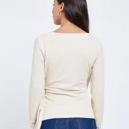 Styli Beige Polyester Regular Fit Top image 4