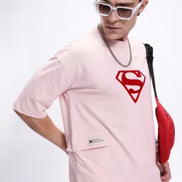 Kook N Keech Men Superman Printed Drop-Shoulder Sleeves Oversized Pure Cotton T-shirt-picture-16