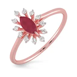 Malabar Gold and Diamonds 18k Rose Gold Diamond Ring-picture-15