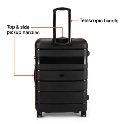 Nasher Miles Black Jupiter Large Hard Sided Checked Luggage image 2