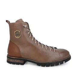Alberto Torresi Men Tan Biker Boots image 2