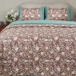 Maspar Red Cotton Printed Double Quilt image 2