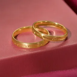 Mia by Tanishq You & I Band 18k Gold Couple Ring (Single Quantity)-image-91