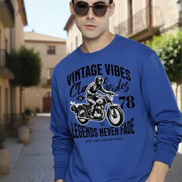 Moda Rapido Mens Printed Round Neck sweatshirt Regular Fit long sleeve-image-68
