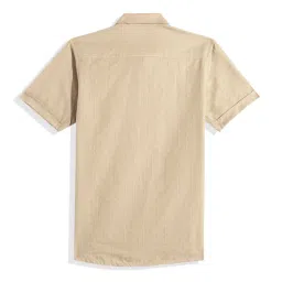 Charchit Boys Khaki Cotton Shirt image 2