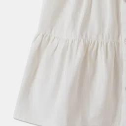 R&B Kids White Regular Fit Dress image 4