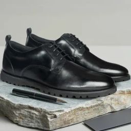 Ruosh Men's Miami Lace1 Black Derby Shoes-picture-6