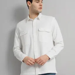 celio* White Regular Fit Overshirt-image-19