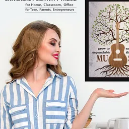 Chaka Chaundh Multicoloured 1 Piece Wood Other Wall Photographs image 4