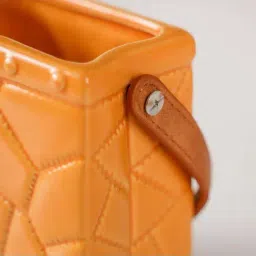 Nestasia Yellow Bag Shaped Ceramic Flower Vase image 3