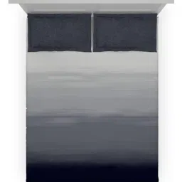 DDECOR Live beautiful Grey Cotton Abstract 210 TC Double Flat Bedsheet with 2 Pillow Covers image 3
