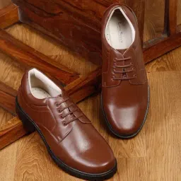 Louis Stitch Men's Russet Tan Derby Shoes-image-71