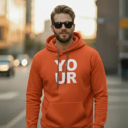 Mack Jonney Orange Regular Fit Printed Hoodie-picture-41