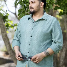 Instafab Plus Men Comfort Opaque Casual Shirt-picture-36