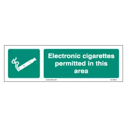 SUNSIGNS Electronic cigarettes permitted Signage Size 300x100 mm HP Print + Vinyl + Sun Board, SS0241-picture-14