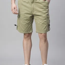 PRONK Men Relaxed Fit Cargo Shorts-picture-12
