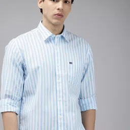 Arrow Sport Pure Cotton Manhattan Slim Fit Striped Casual Shirt-picture-28
