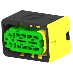 AMP - TE CONNECTIVITY AUTOMOTIVE HOUSING, 4POS, RCPT, PBT-GF, 3-2208157-1 image 1
