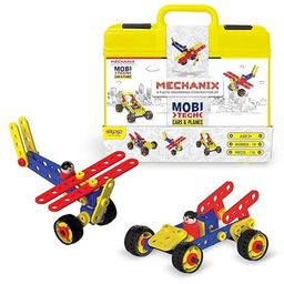 Zephyr Mechanix Mobi Tech Multimodel Making Steam Toy With Bag 14 Models Yellow - 110 Pieces-image-28