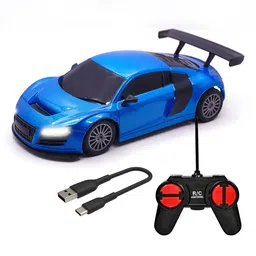 Wembley Toys Rechargeable Remote Control Car 1:24 Scale - Blue-picture-10