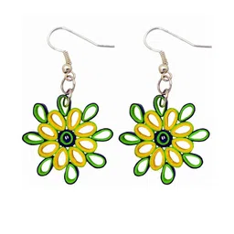 Designers Collection Women Yellow Earrings-image-94