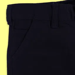 Kiddopanti Cotton Solid Shorts - Navy Blue image 5