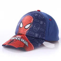 Babyhug Baby Summer Cap Spiderman Print Multicolor - Diameter 17.5 cm image 5
