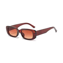 Being Better Unisex Brown Lens & Brown Rectangle Sunglasses with-picture-16