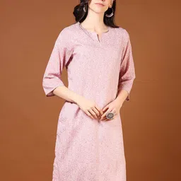 V-Mart Women Printed Patchwork Kurta image 4