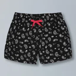 Plum Tree Black Cotton Regular Fit Shorts - Pack of 2 image 2