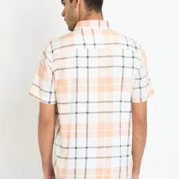 Club York Peach Regular Fit Check Shirt image 2