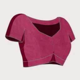 Anjaneya Sarees Purple & Pink Silk Woven Saree With Unstitched Blouse image 5