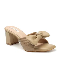 Elle Women's Beige Casual Sandals image 2