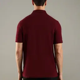 Tommy Hilfiger Red Cotton Regular Fit Logo Printed Polo T-Shirt image 2