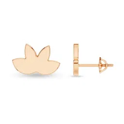 Kisna Diamond & Gold Jewellery 14k (585) Rose Gold Earrings for Women-picture-17