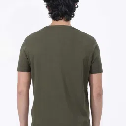 Rare Rabbit Olive Regular Fit Graphic T-Shirt image 2