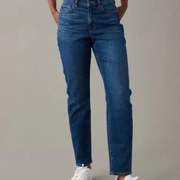 American Eagle Blue Cotton Solid Jeans-picture-22