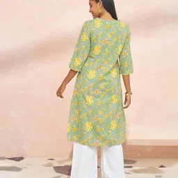 Taneira Light Green Kurta image 2