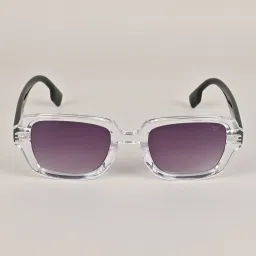 Voyage Black Wayfarer UV Protection Unisex Sunglasses image 2