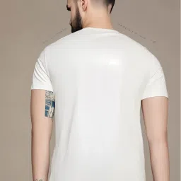 Vimal Jonney White Regular Fit Graphic T-Shirt image 2