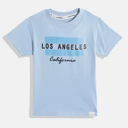 Happy Faces Boys Pure Cotton Typography Printed T-shirt-picture-10