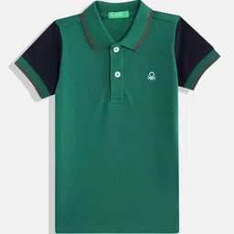 United Colors of Benetton Boys Polo Collar Pure Cotton T-shirt-picture-3
