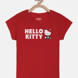 kidsville Hello Kitty Printed Tshirt For Kids Girls-picture-24
