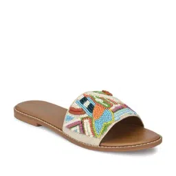 Zebba Women's Georgia Beige Ethnic Sandals-picture-16